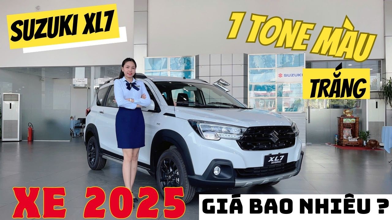 SUZUKI XL7 HYBRID XẢ KHO 2025 MÀU TRẮNG GIÁ BAO NHIÊU