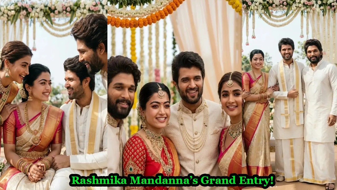 Rashmika Mandanna&rsquo;s Grand Entry with Vijay Deverakonda at Udaipur Wedding with Tollywood Celebs
