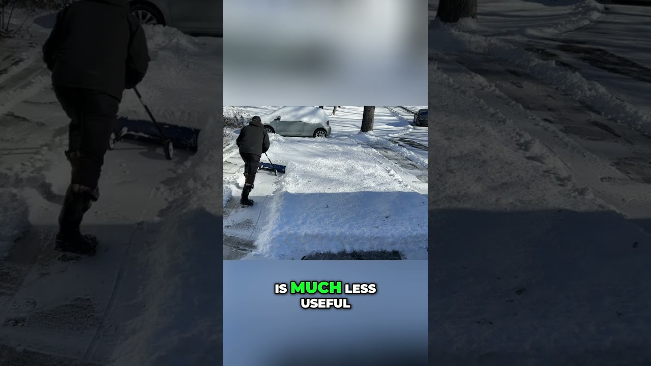 Snow Plow Struggles: Deep Snow Clearing Challenge 
