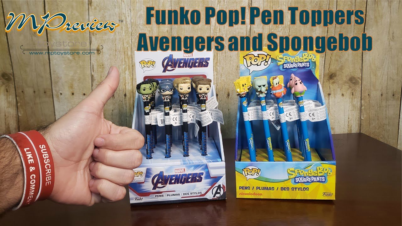 Funko Pop! Pen Toppers Unboxing! Marvel's Avengers Endgame and Spongebob Squarepants Complete Sets