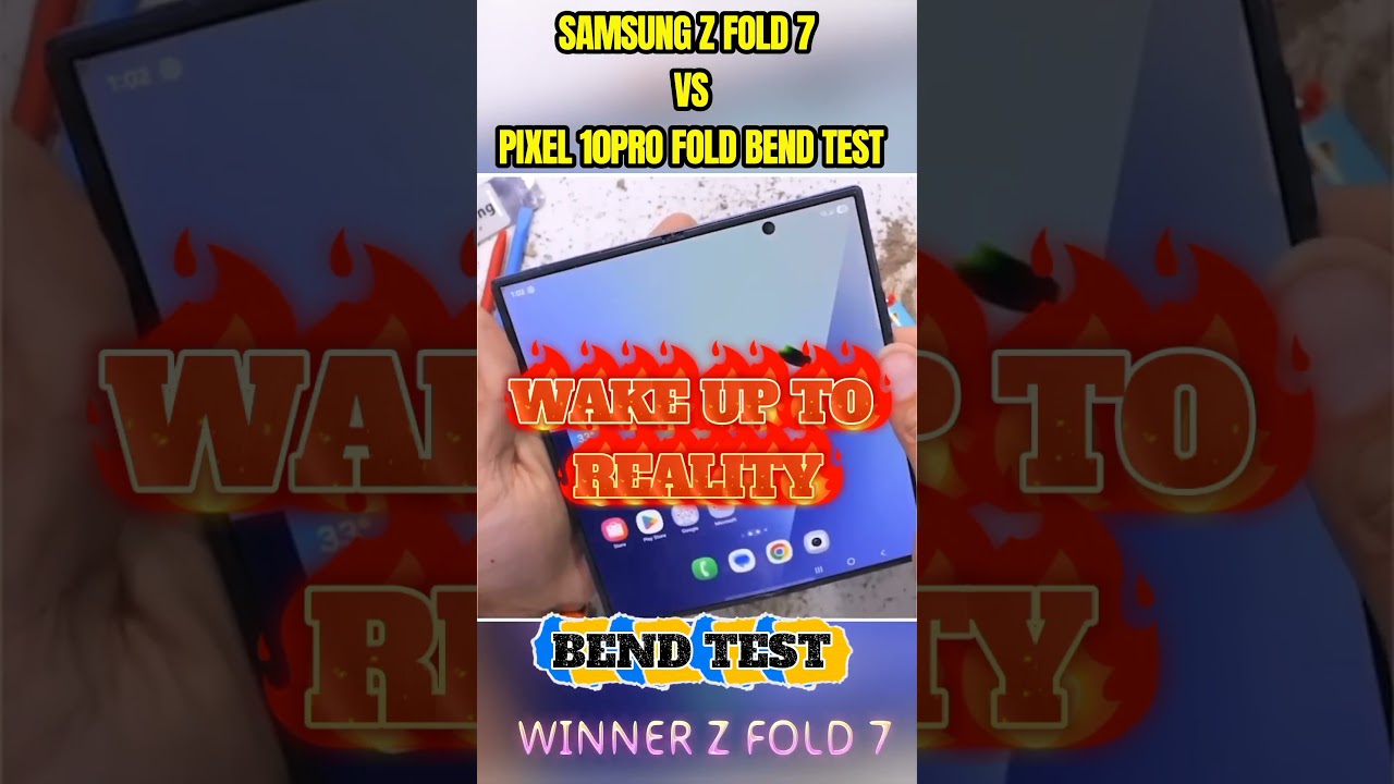 Samsung Galaxy Z Fold 7 vs Google Pixel 10 Pro Fold &ndash; Ultimate Bend Test Comparison! #samsung