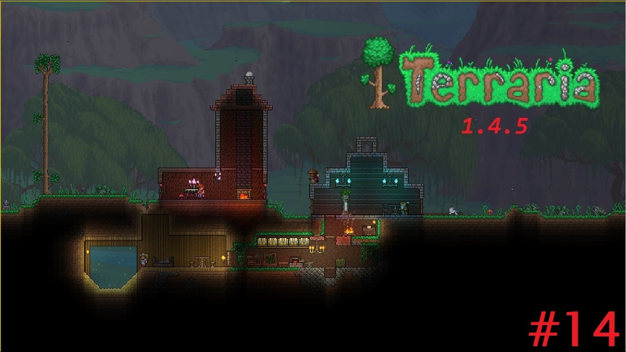 Let's Play Terraria 1.4.5 - Master Mode - Ep.14 - Brain of Cthulhu and Hardmode. No Talking Gameplay