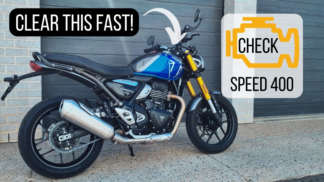 Triumph Speed 400 Check Engine Light? Don’t Panic — Easy Reset Guide