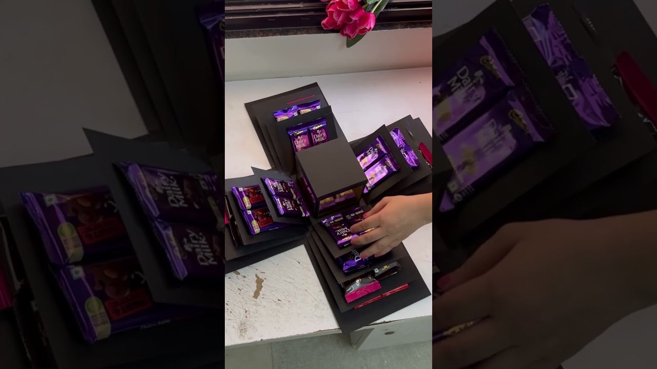 Chocolate explosion box 😍 Best birthday gift for chocolate lovers