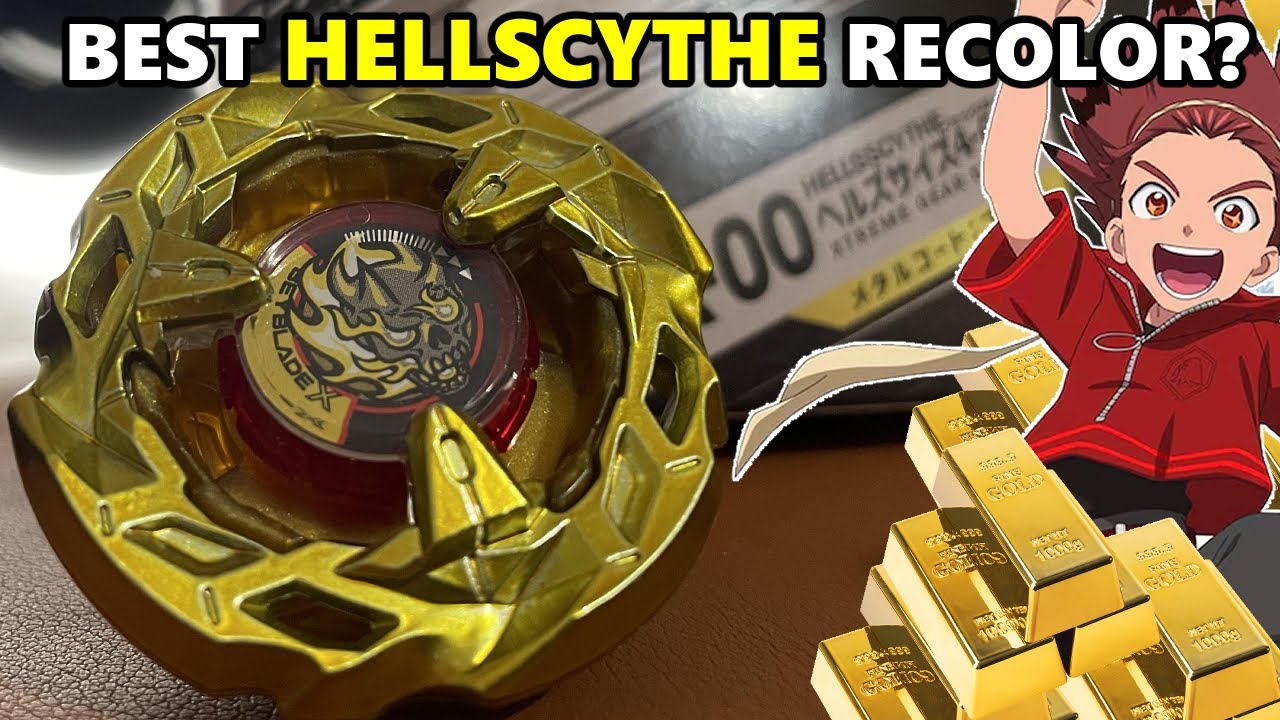 RARE GOLD HELLS SCYTHE BX-00 UNBOXING REVIEW BEYBLADE X