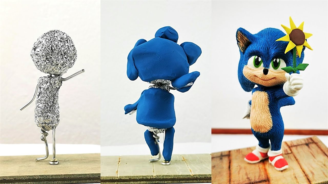 Como hacer BABY SONIC la película de plastilina | How to BABY SONIC in clay || DibujAme Un...