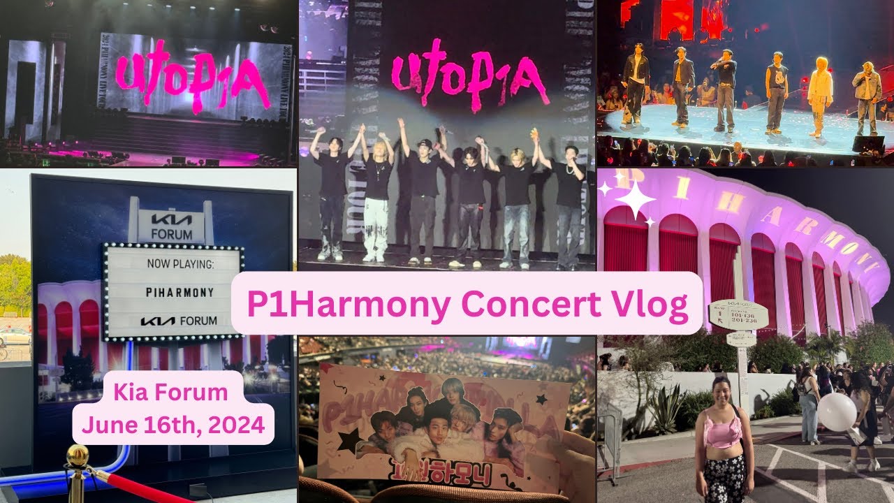 CONCERT VLOG: P1Harmony Live Tour 'P1ustage H : UTOP1A' | Kia Forum - Los Angeles | June 16th, 2024
