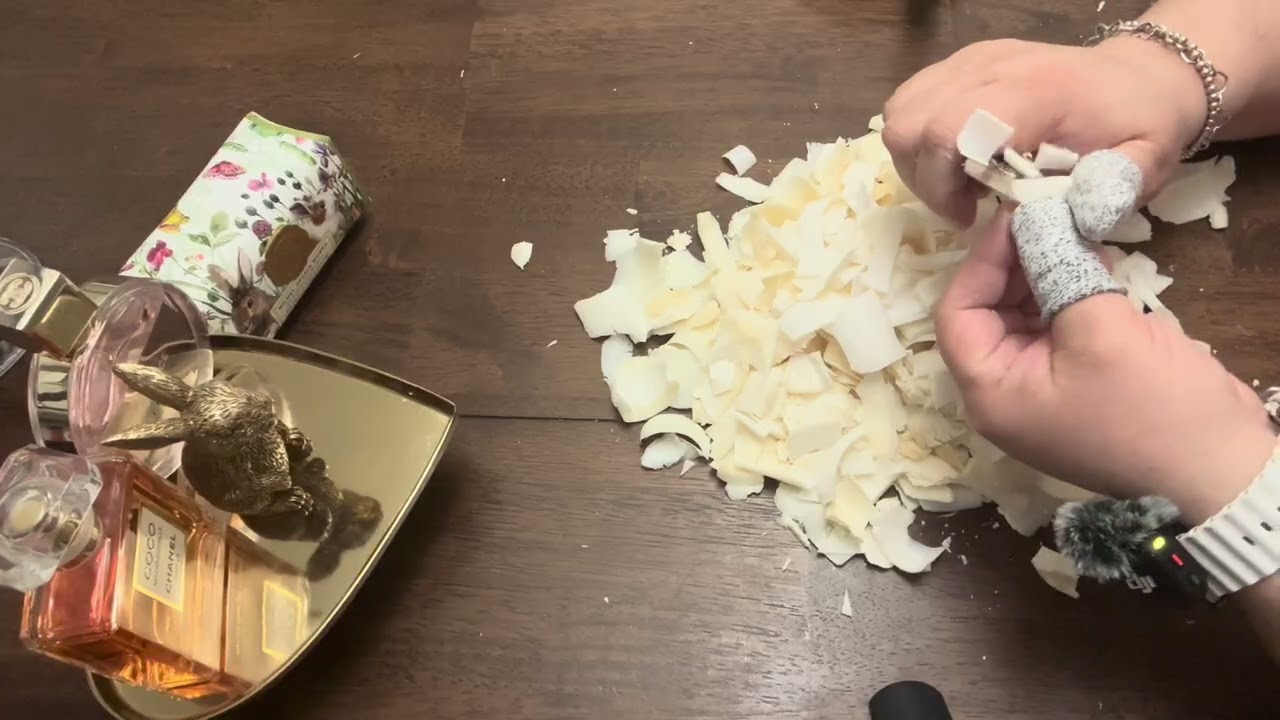 Cutting leftover soap 🧼🧽🫧