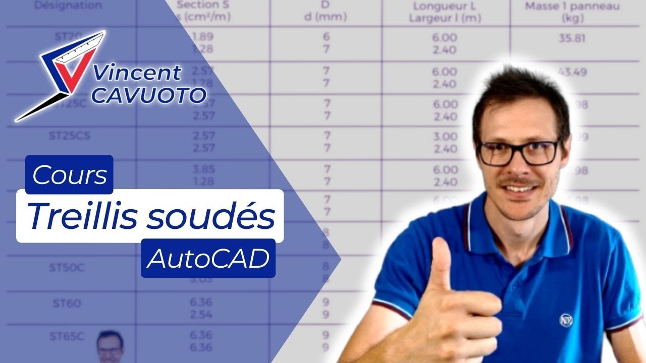 Cours treillis soudés AutoCAD