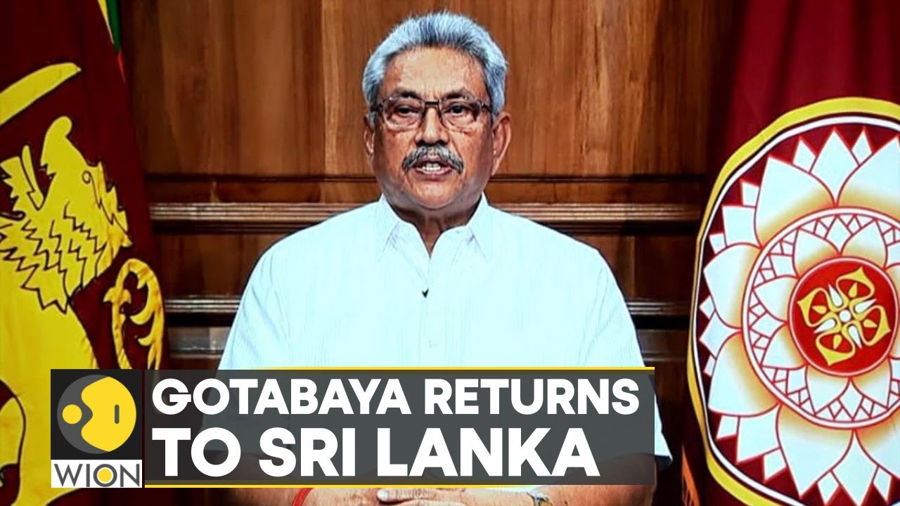 Gotabaya Rajapaksa returns to Sri Lanka, armed convoy escorts from airport | Latest News | WION