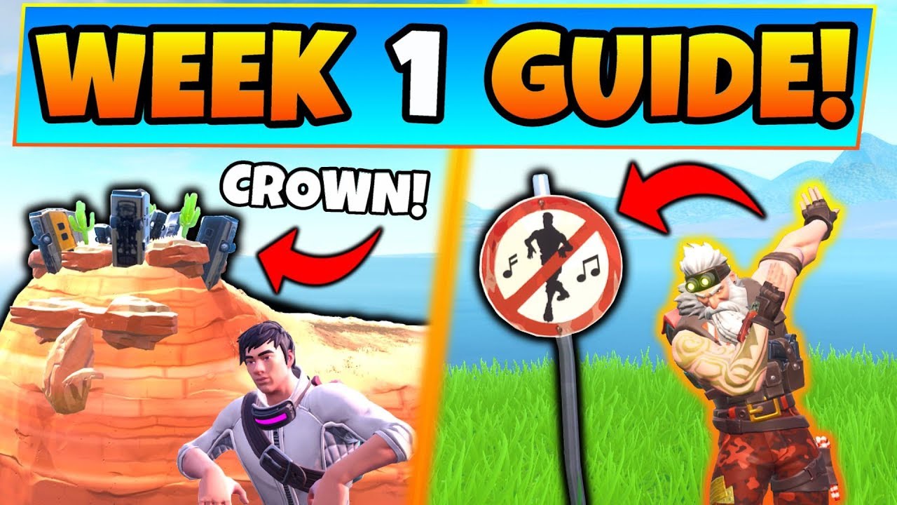 Fortnite WEEK 1 CHALLENGES GUIDE! - CROWN of RV’s, Forbidden Locations (Battle Royale Season 7)