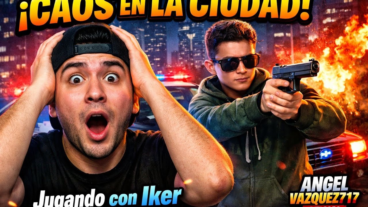 ¡LA POLICÍA NOS PERSIGUE! 🚓🔥 Los Ángeles Crímenes con Iker