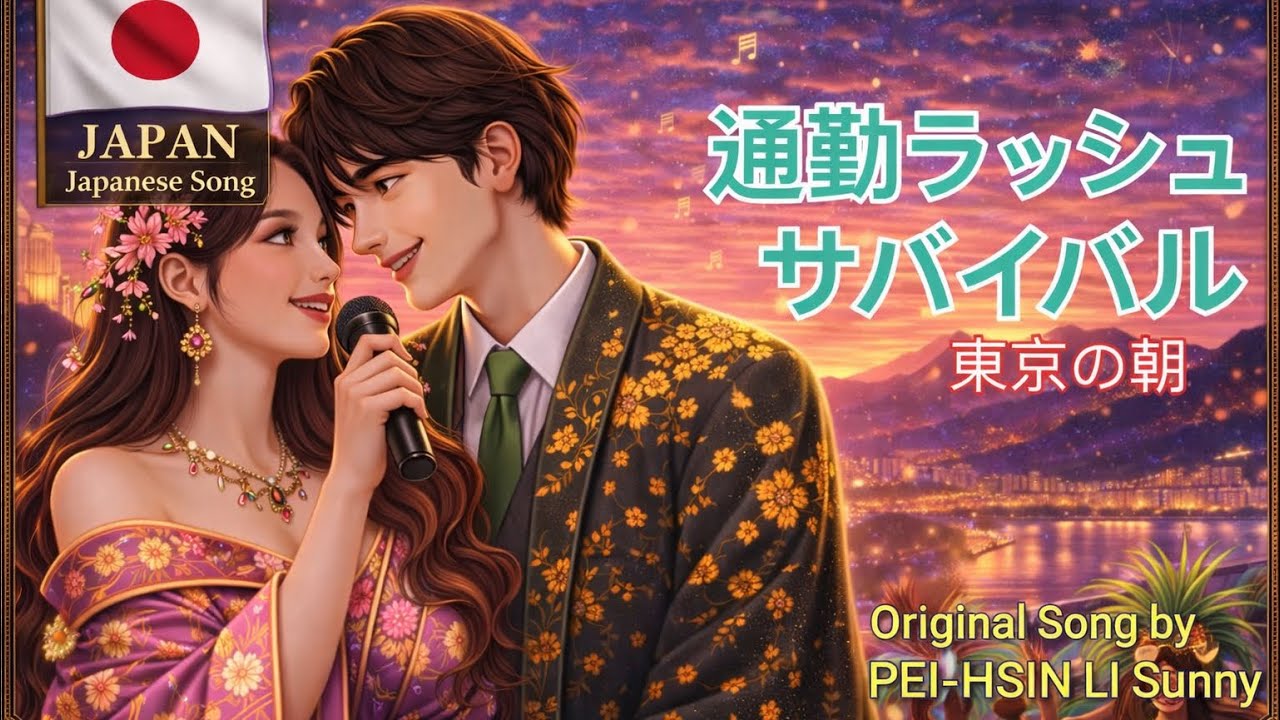 通勤ラッシュサバイバル | 満員電車ソング | 東京の朝 | Japanese Life Song | Original Song by 李佩薪 Sunny