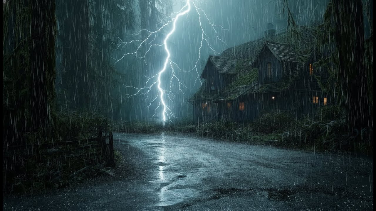 Rain Sounds for Sleep | Rainstorm and Thunder for Calm Nights