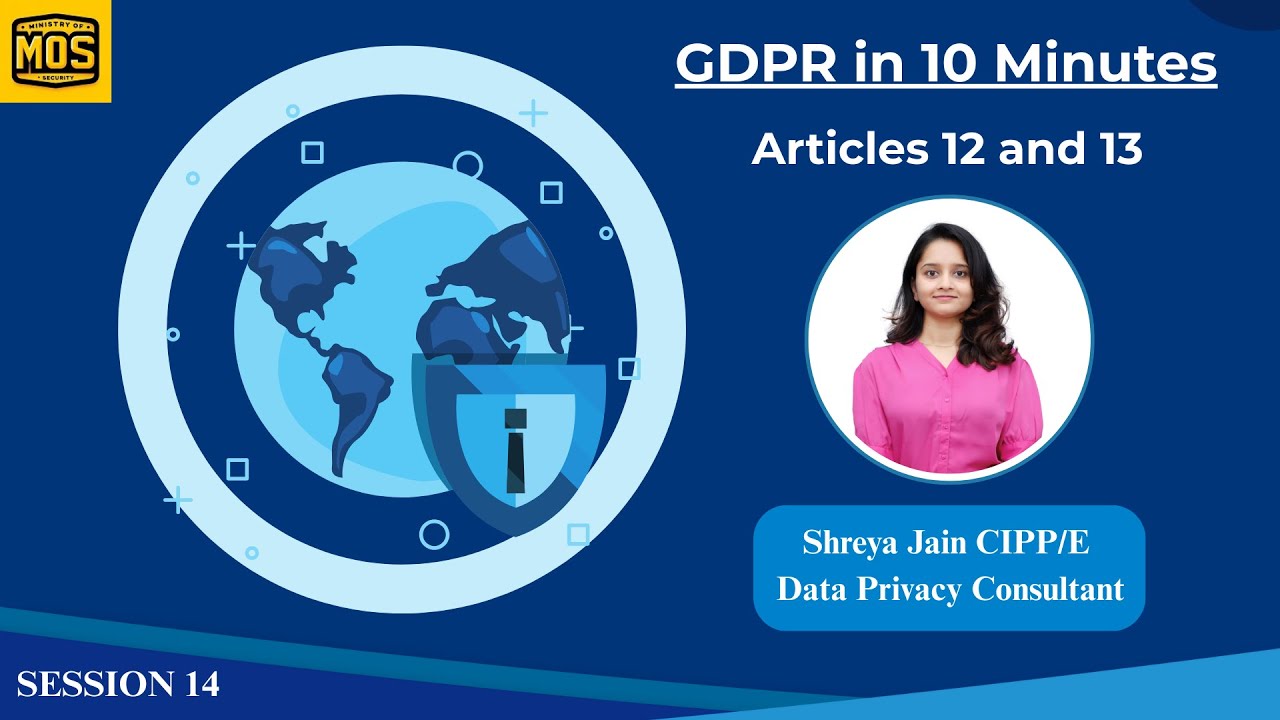 GDPR - Article 12 and 13