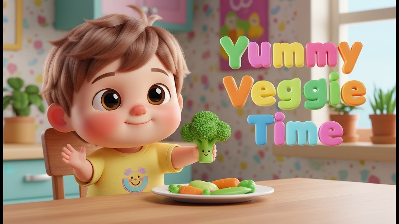 Yummy Veggie Time – Nursery Rhyme, Toddler Learning, Healthy Eating, and Fun Food Exploration