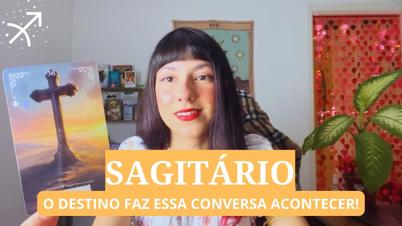 SAGITÁRIO🔮O DESTINO FAZ ESSA CONVERSA ACONTECER😳PRECISA TE FALAR ALGO IMPORTANTE PRA SEGUIR EM FRENT
