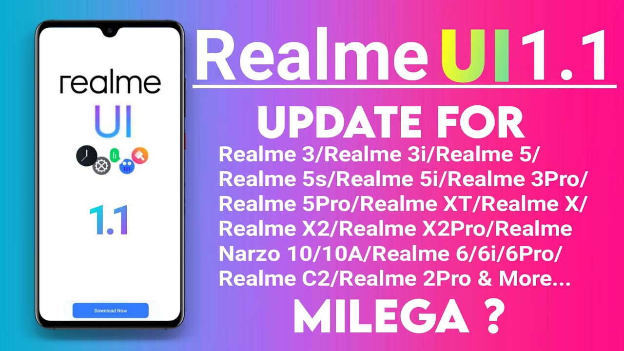 Realme UI 1.1 Update For Which Realme Devices? | Realme UI 1.1 Features | Realme August Update