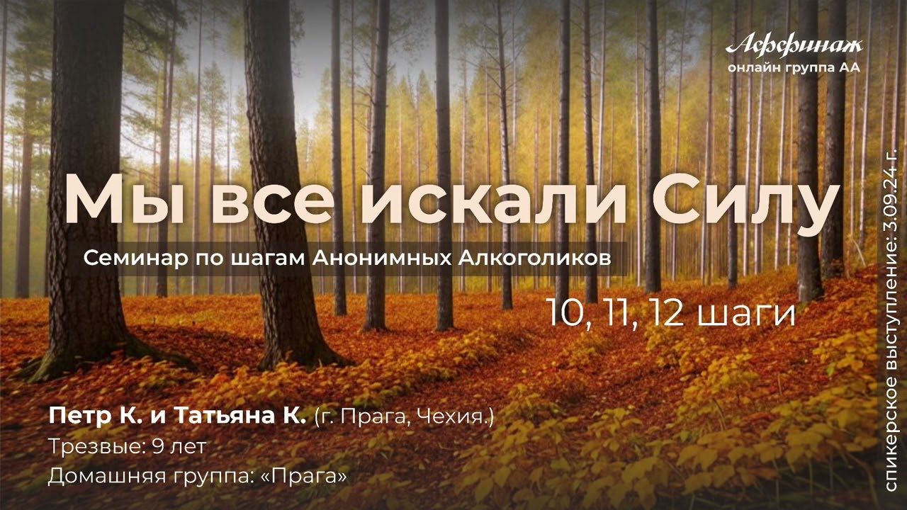 «Мы все искали Силу», 10,11,12 шаги!