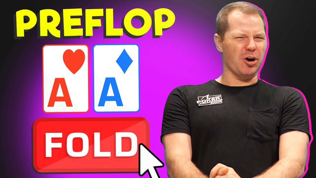 When To FOLD Pocket ACES Preflop!!!!