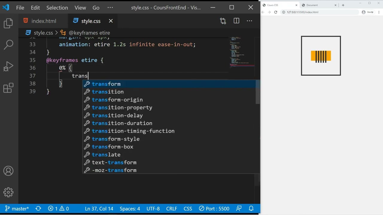 69 Création Loader en pur CSS