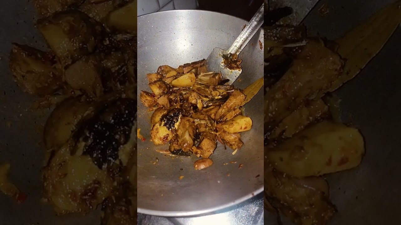 Echor alu mather matha diye recepie 🤤