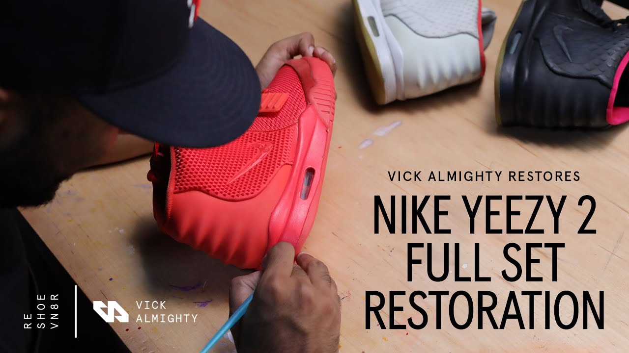 Nike Yeezy 2 Full Set Restoration - Red Octobers, Solars, Platinums
