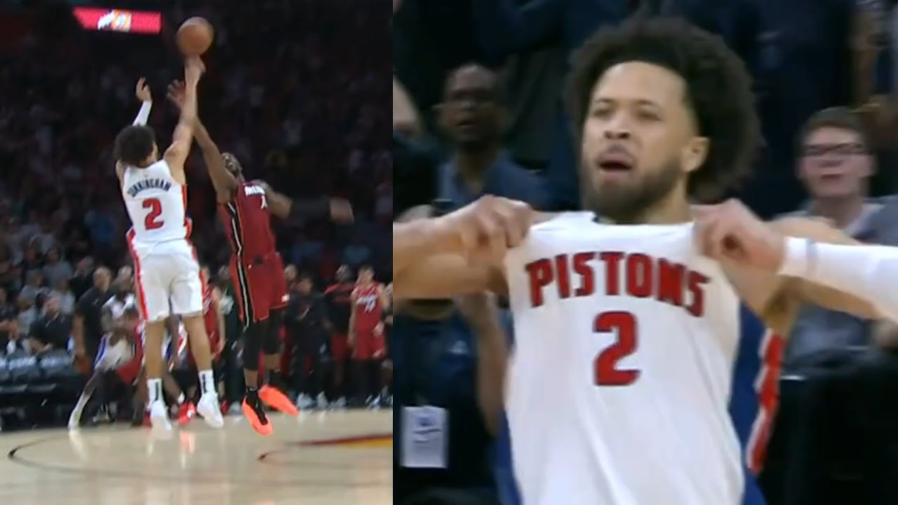 Cade Cunningham INSANE GAME WINNER vs Heat with 0.6 left and was so hyped 🔥