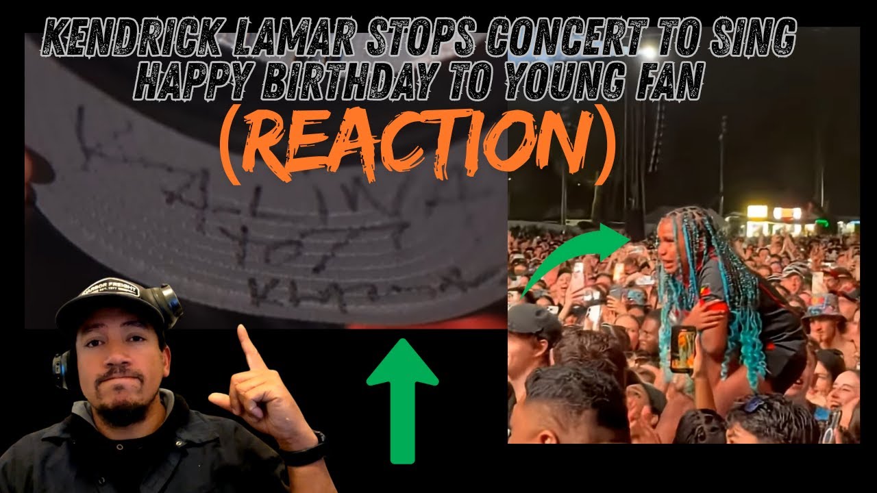 Kendrick Lamar stops concert to sing happy birthday to his young Fan at Spilt Milk Concert.
