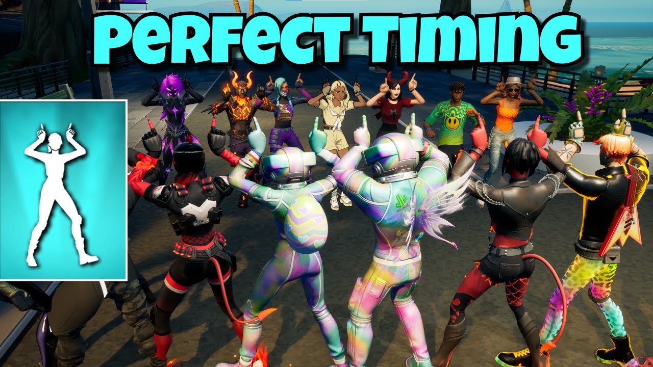 Fortnite Perfect Timing - Rebellious Emote 😍 (Doja Cat - Paint The Town Red 😈)