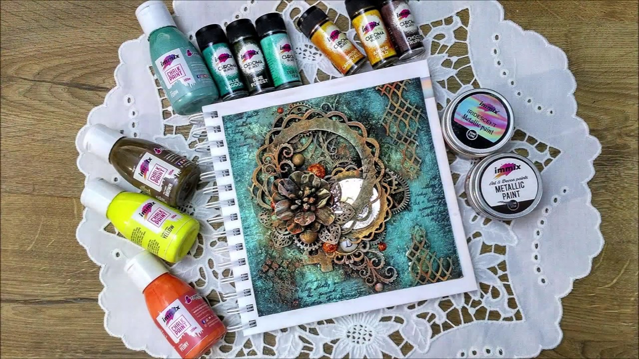 How to Create Art Journal | Art Journal using mixed media techniques | DIY Easy journal Cover