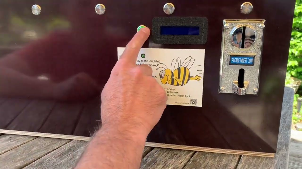 Honigautomat Selbstbau - Zahlen mit QR-Code für Kreditkarte, Applepay, Googleplay über Sumup