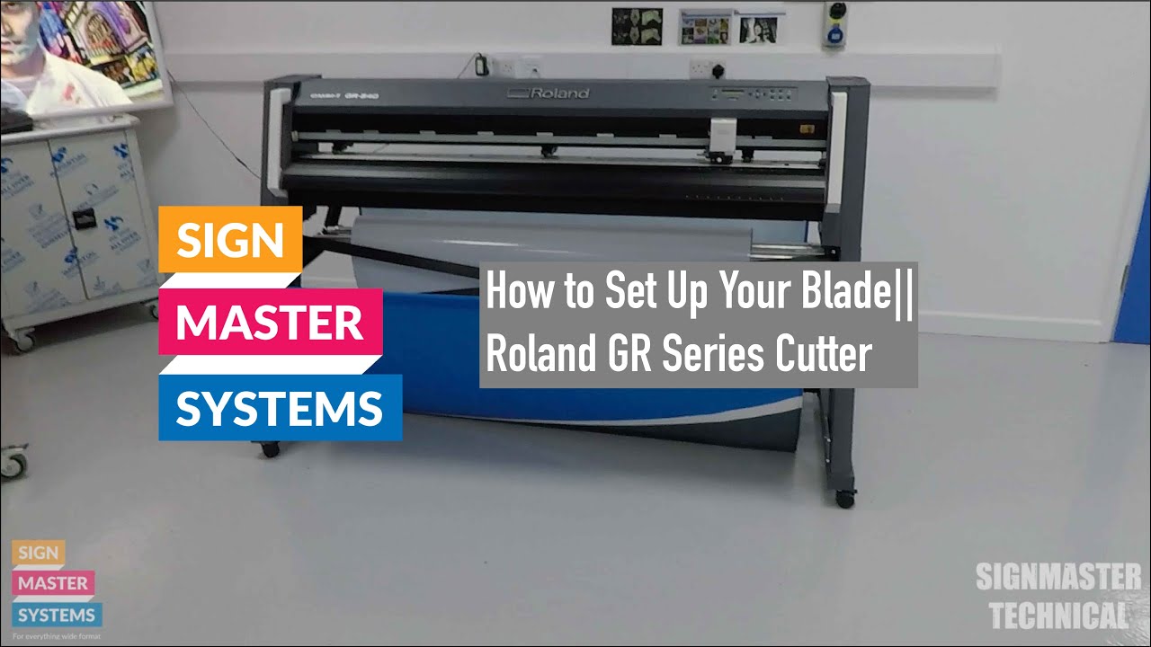 Roland GR Plotter Blade Set Up