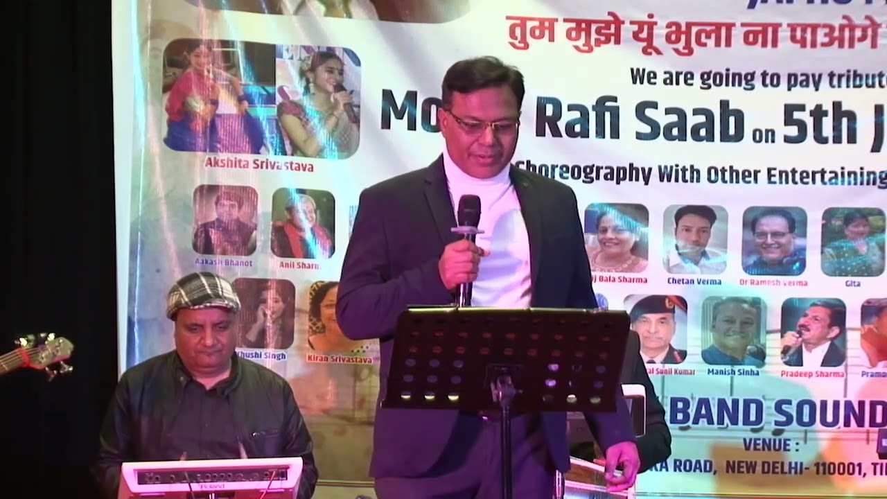 Sanjeev Ahuja Paying Tribute to Legendary Singer Mohd Rafi on 5th January 2025.