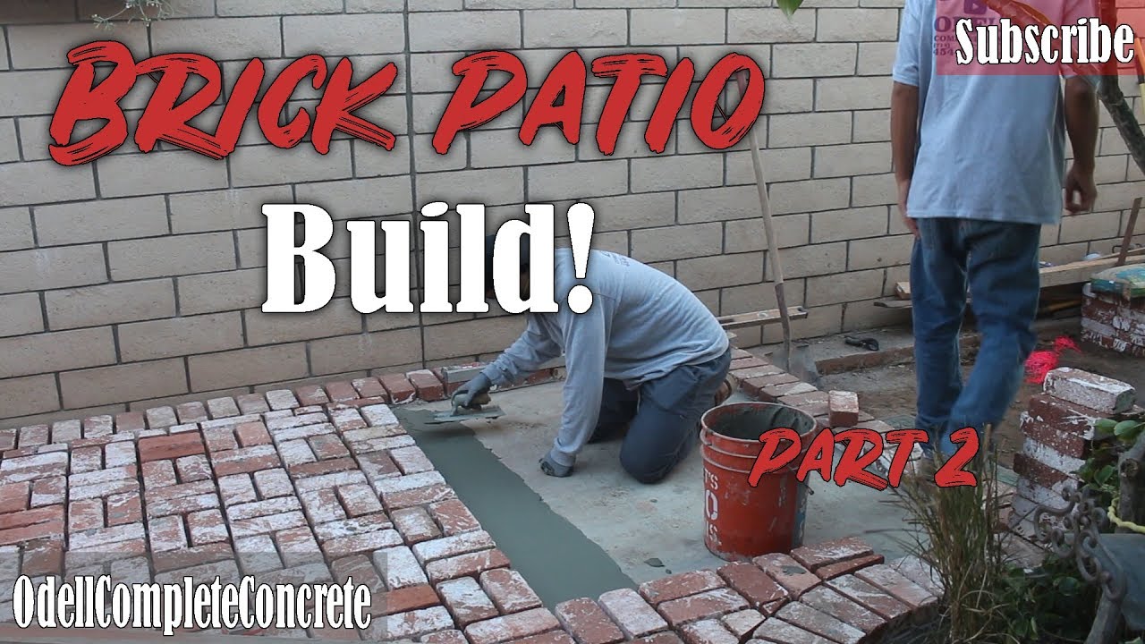 How to Build a Brick Patio Basket Weave Pattern DIY Part 2