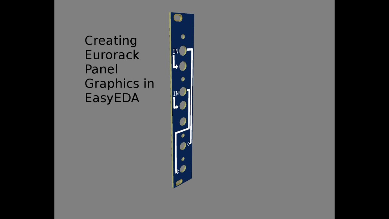 Creating Eurorack Panel Graphics in EasyEDA