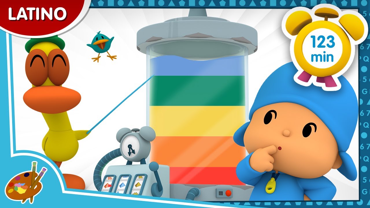 🎨 POCOYÓ en ESPAÑOL LATINO - Aprendiendo colores [123 min] CARICATURAS y DIBUJOS ANIMADOS para niños
