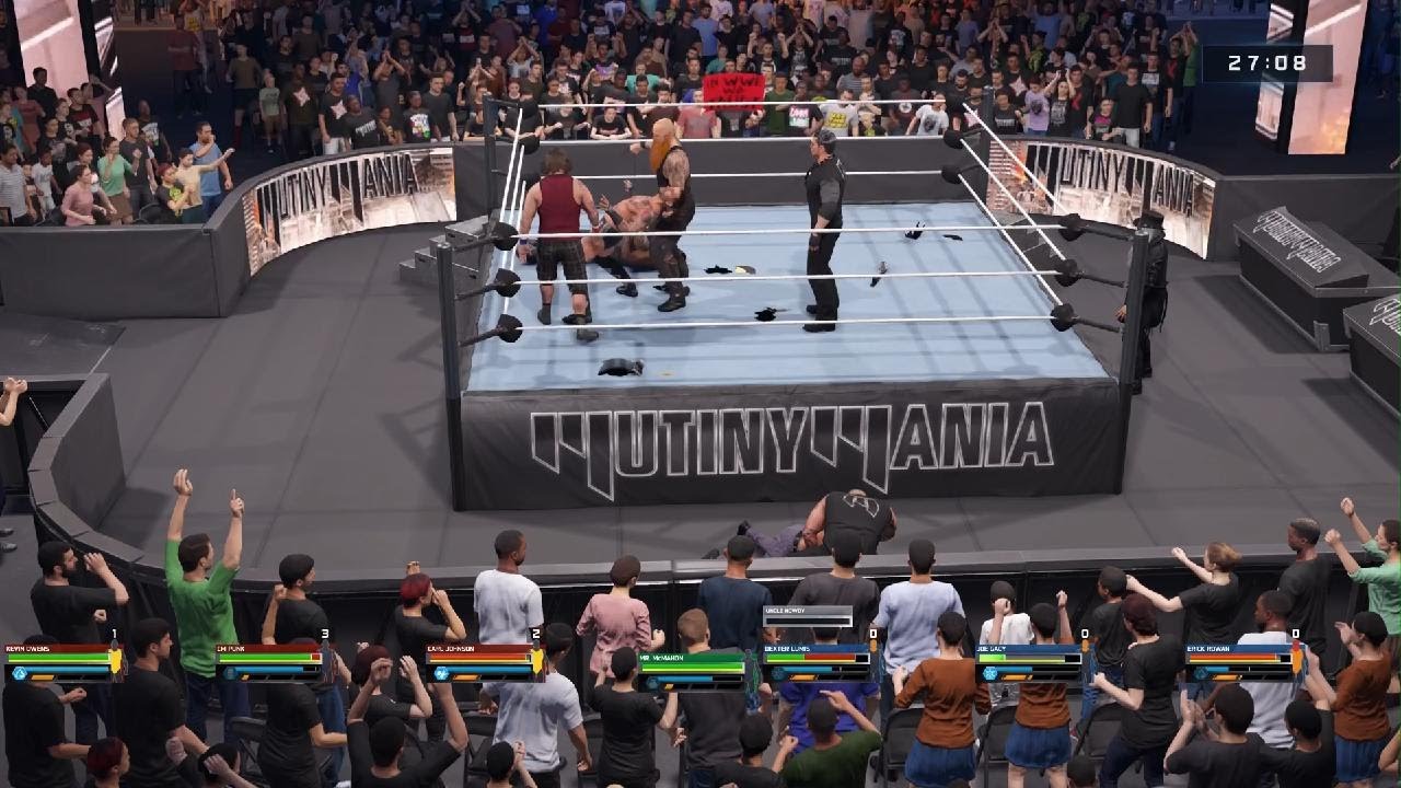WWE 2K25 Mutiny Vs Wyatt's Sick Families MutinyMania Iron Man Match
