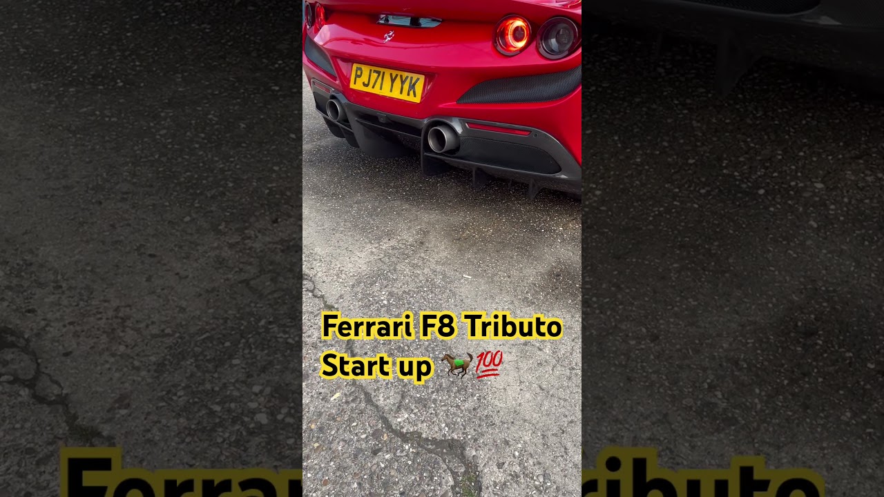 Ferrari F8 Tributo Start up 🐎💯 #supercars