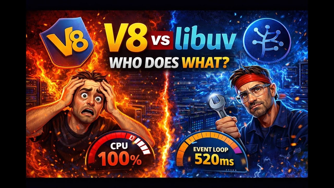 Node.js Wasn’t Slow — You Misused V8 vs libuv (Real Production Failure)