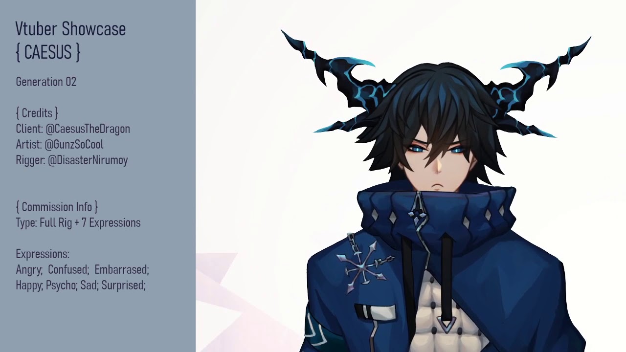 [ Live2D Commission - VTuber 012 ] - Caesus