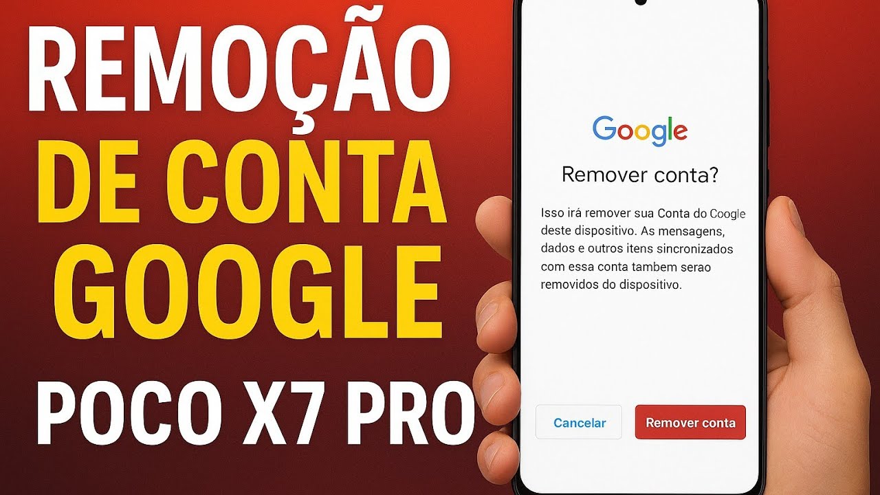Remoção de conta Google poco X7 pró!!