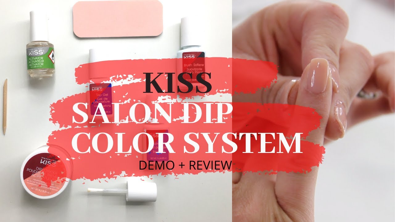 DIY DIP NAILS AT HOME | KISS SALON DIP COLOR SYSTEM | NO UV LIGHT NAILS  | MAIIRAS DAY