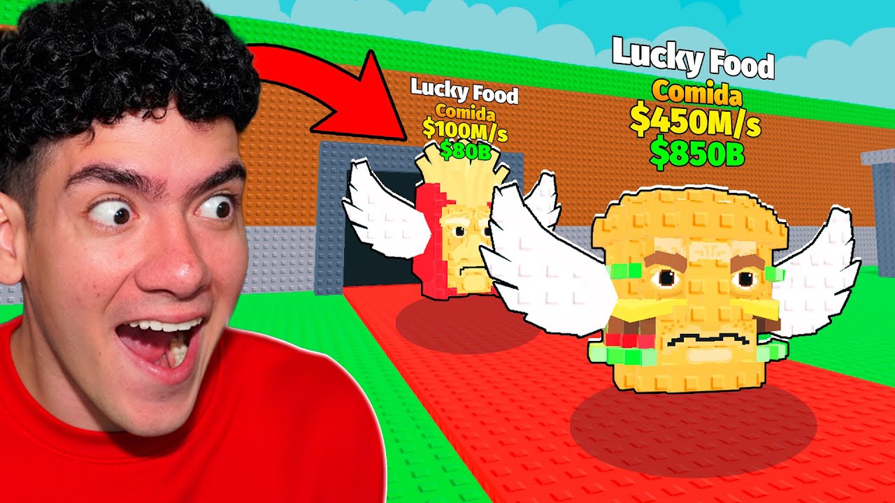 COMPRÉ LUCKY BLOCKS de COMIDA en STEAL A BRAINROT! 😱🍔 - Donato Roblox