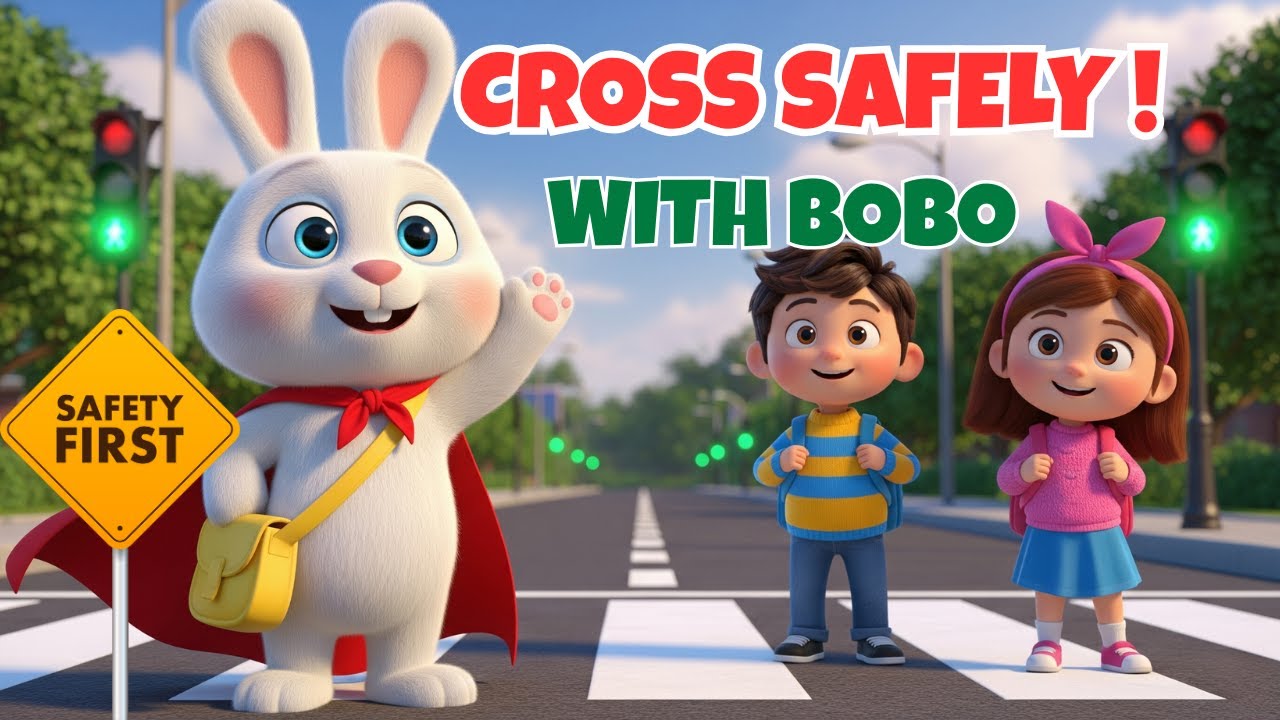 Kids Learning Videos: How to Cross Street Safely | Road Safety for Kids