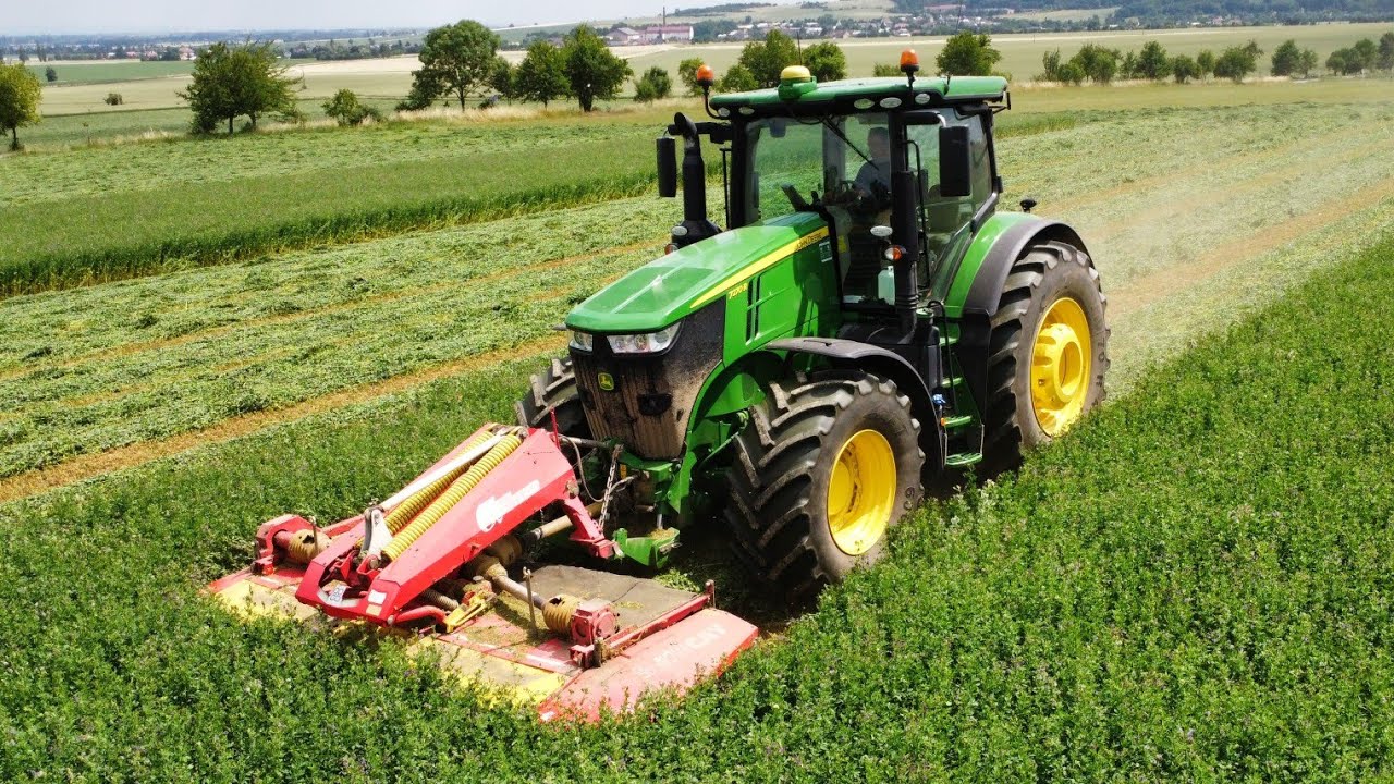 Sečení vojtěšky (2023) | John Deere 7270 R + Pöttinger | Senáže 2023