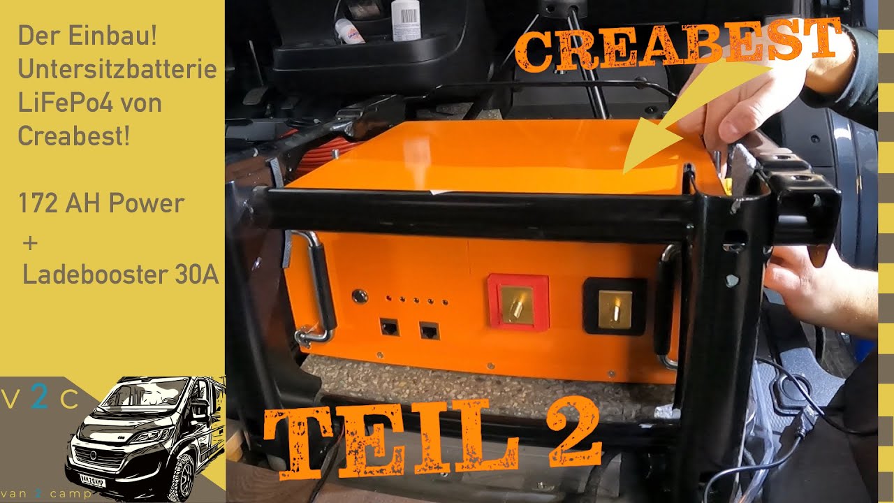 🔋🔋Einbau TEIL 2 unserer LiFePo4 Creabest 172AH !! Update 2022!! 5%