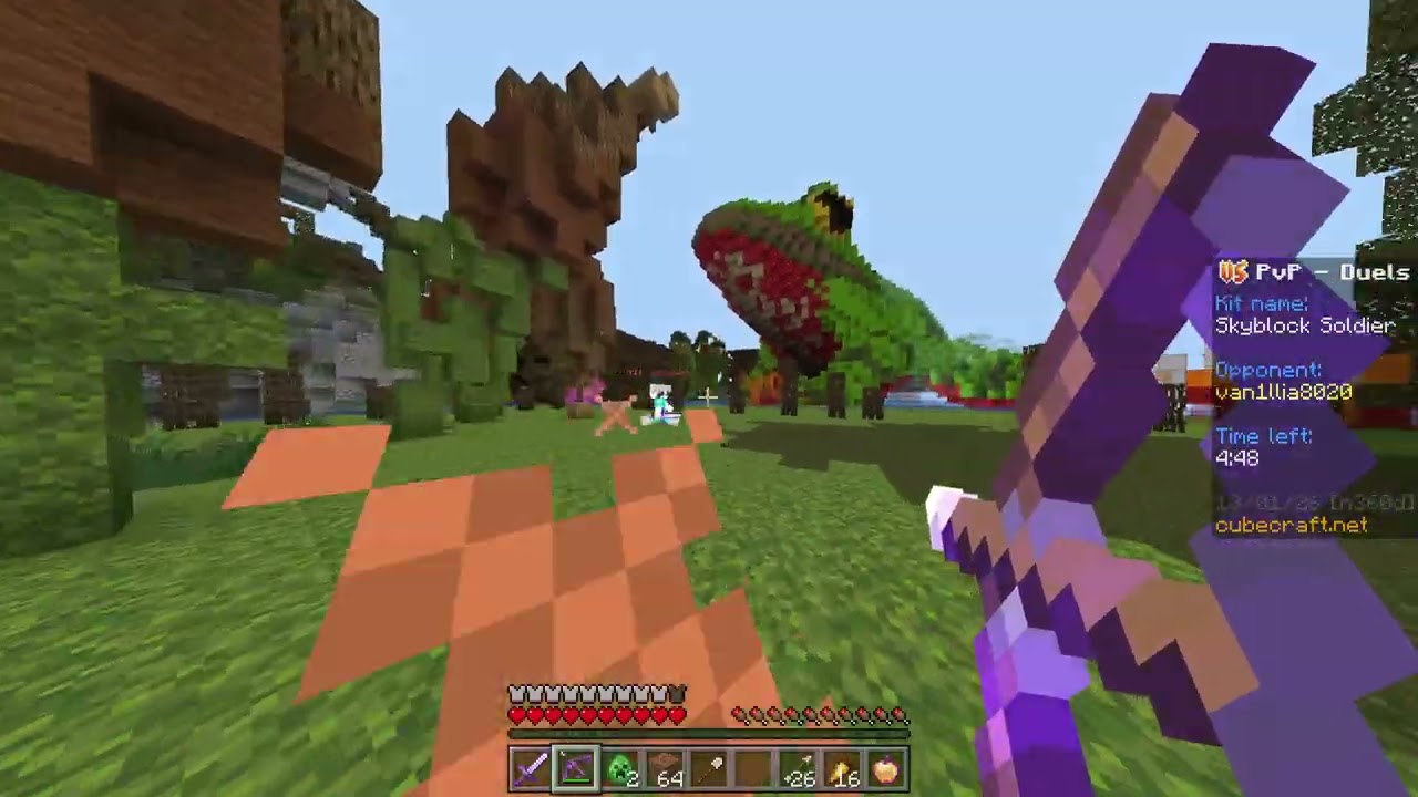 trying to get better at mc  bedrock  pvp