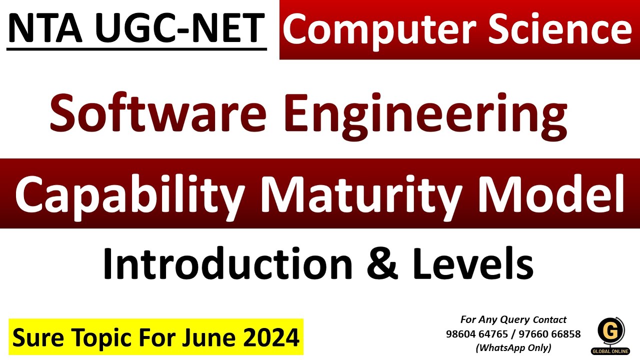 Capability Maturity Model in Software Engineering | UGC NET Computer Science 2024 Preparation |