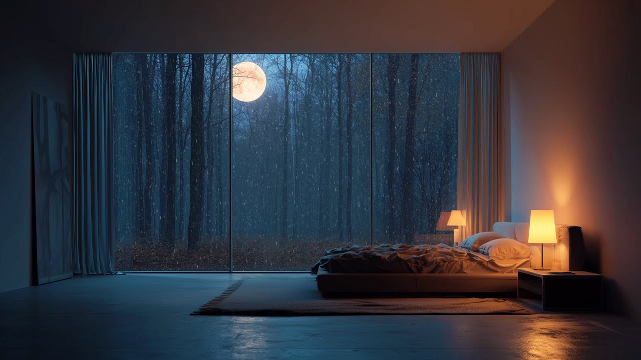 Moonlight, Rain, and Silence | A Night Made for Sleep